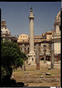Vista della Colonna Traiana, 113 d.C. da Roman